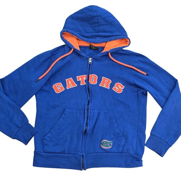 Florida Gators kids Zip-Up Hoodie size L Colosseum Blue & Orange - Picture 1 of 6